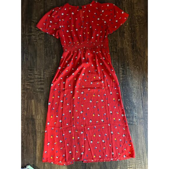 Sugar + Lips side slit summer dress women's medium NWT - Picture 3 of 3